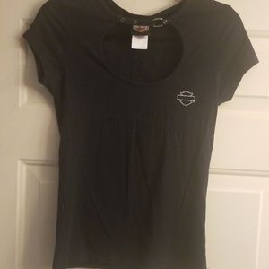 Harley Davidson open neck with buckle neck strap